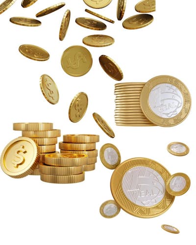 elementos para design moedas
