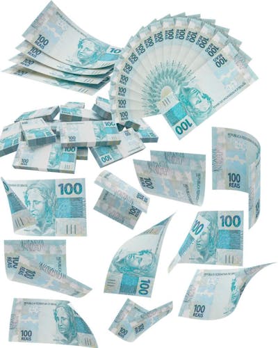elementos para design notas de 100 reais