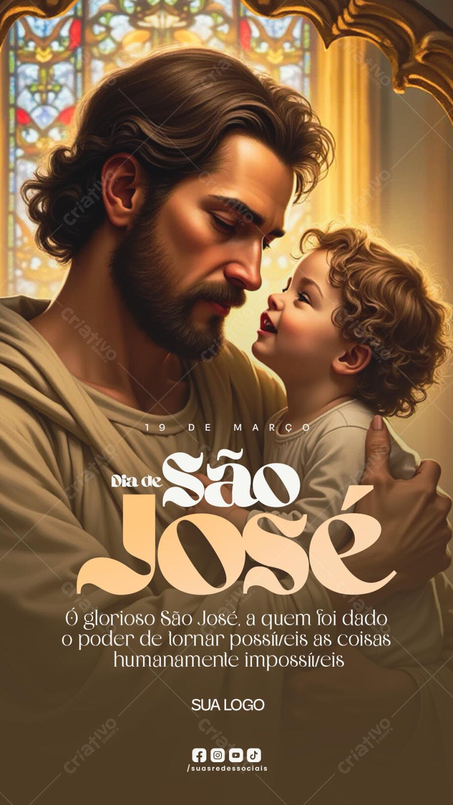 Flyer Dia de São José PSD Editável