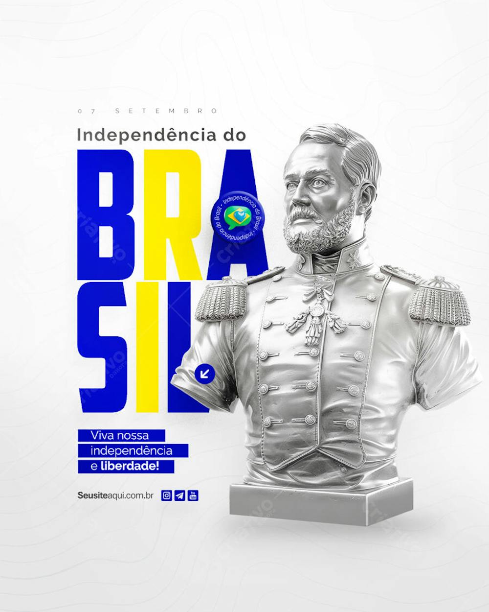 Dia da Independência do Brasil 07 de Setembro Social Media PSD Editável