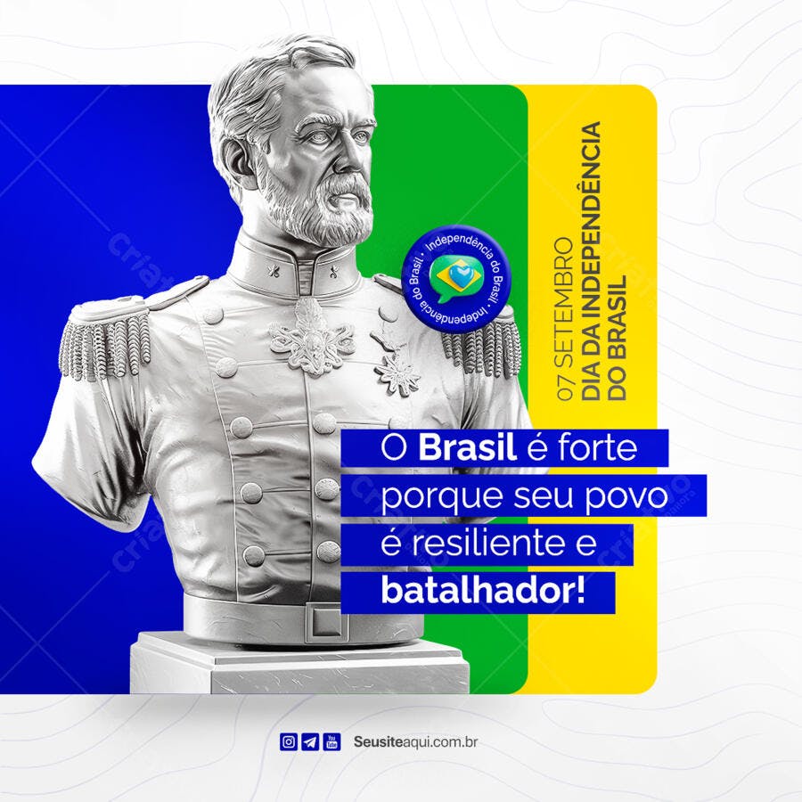 Postagem Dia da Independência PSD Editável