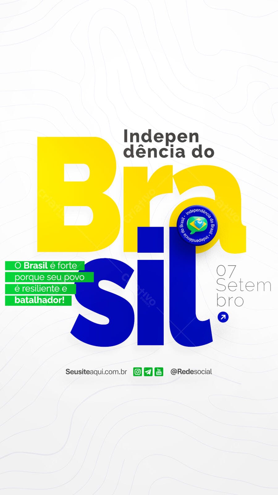 Flyer 7 de Setembro PSD Editável
