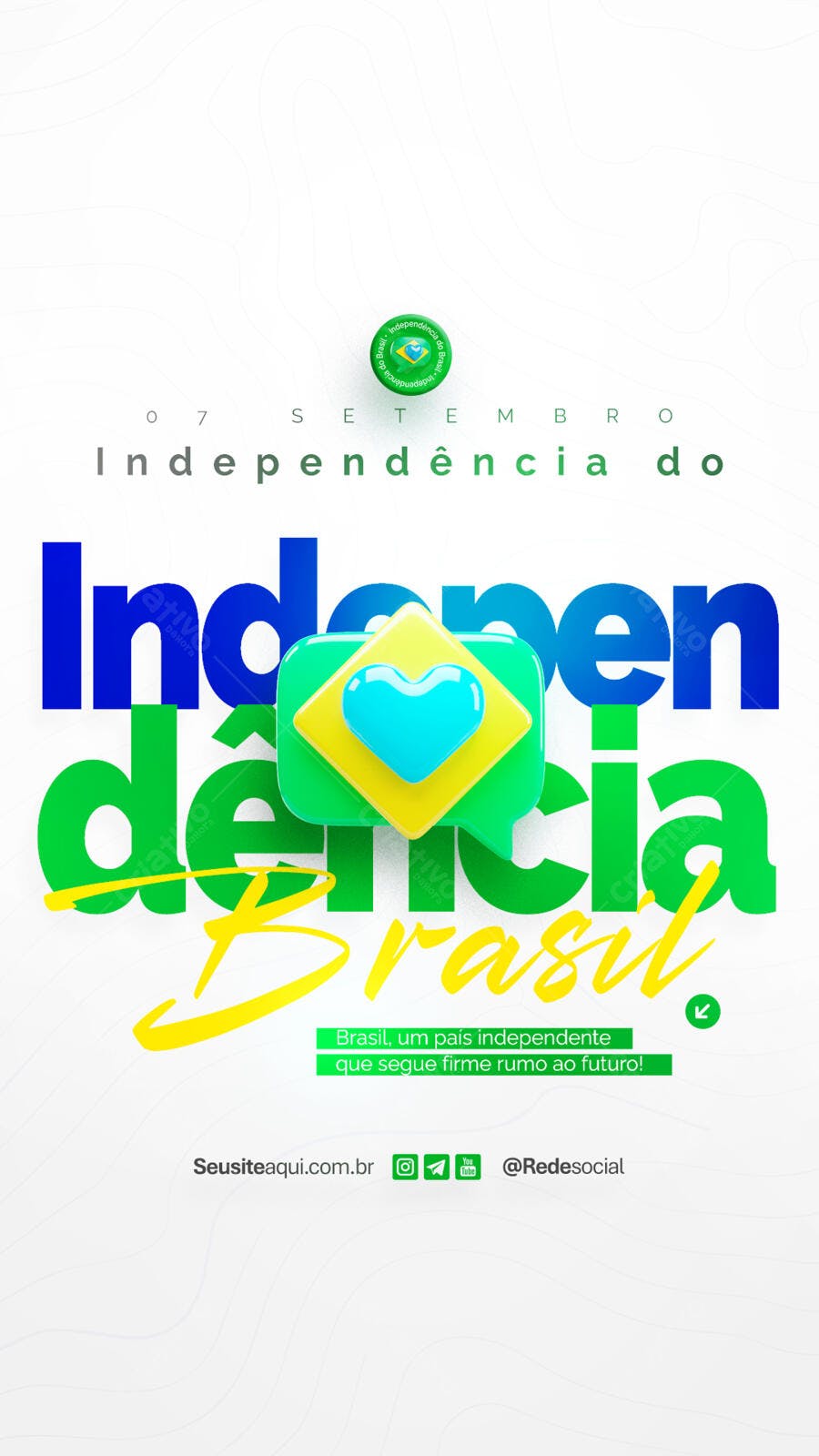 Flyer 7 de Setembro PSD Editável