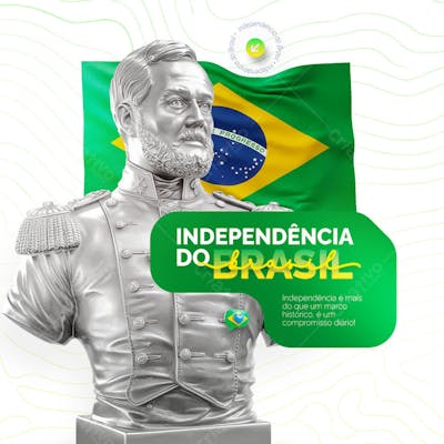 Dia da Independência do Brasil 07 de Setembro Social Media PSD Editável
