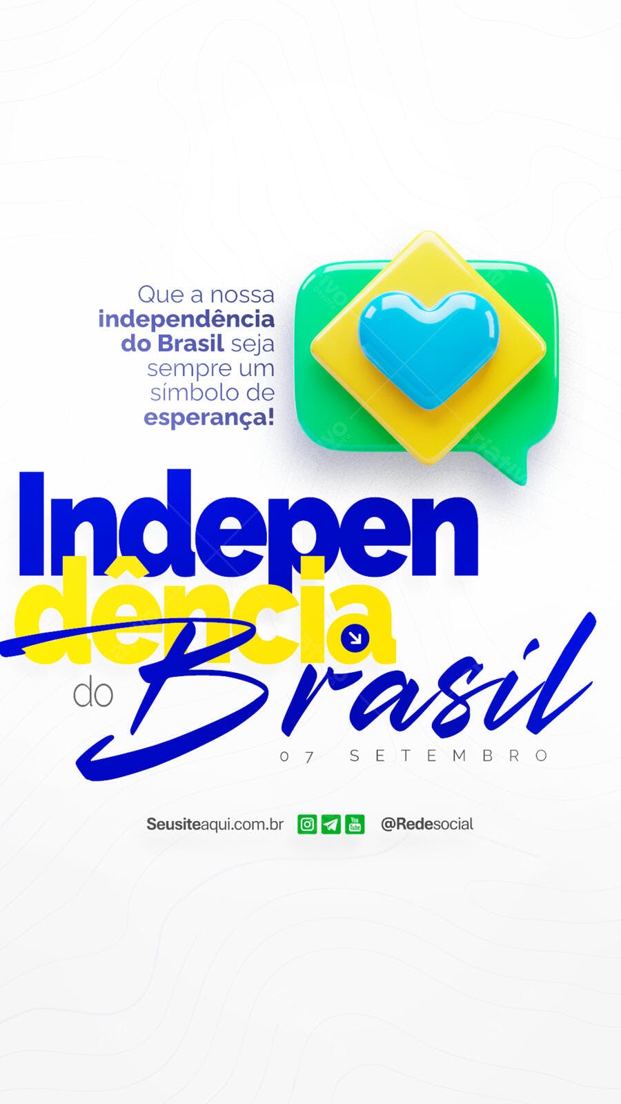 Flyer 7 de Setembro PSD Editável
