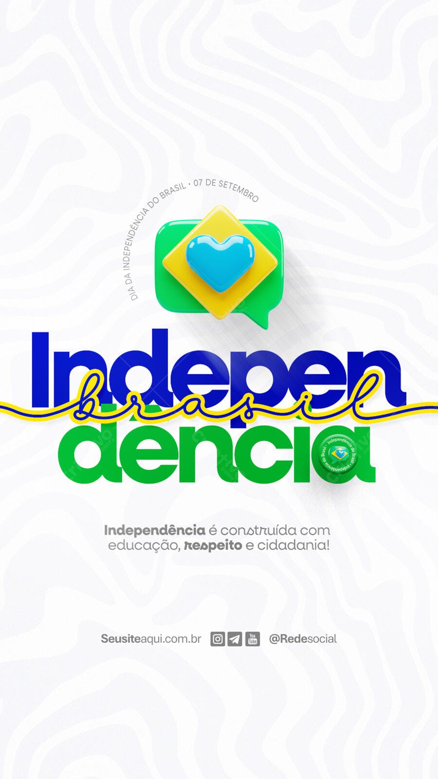 Flyer 7 de Setembro PSD Editável
