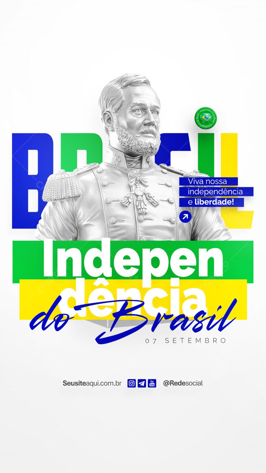 Flyer para 7 de Setembro PSD Editável