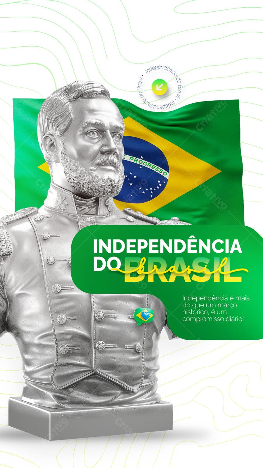 Post para o 7 de Setembro PSD Editável