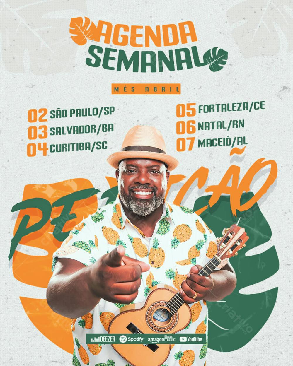 AGENDA SEMANAL - CANTOR PÉRICLES