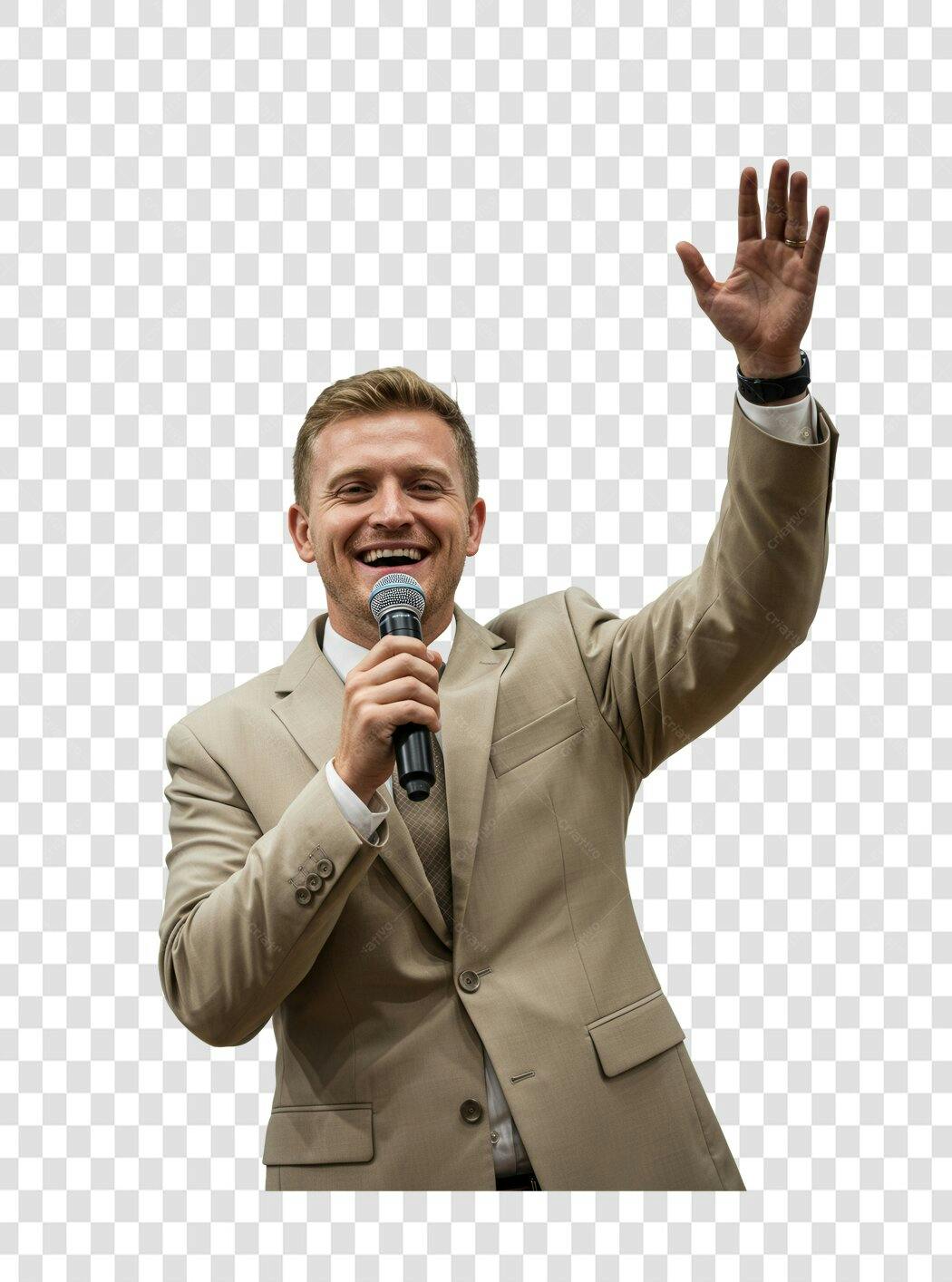 Imagem PNG palestrante com fundo transparente