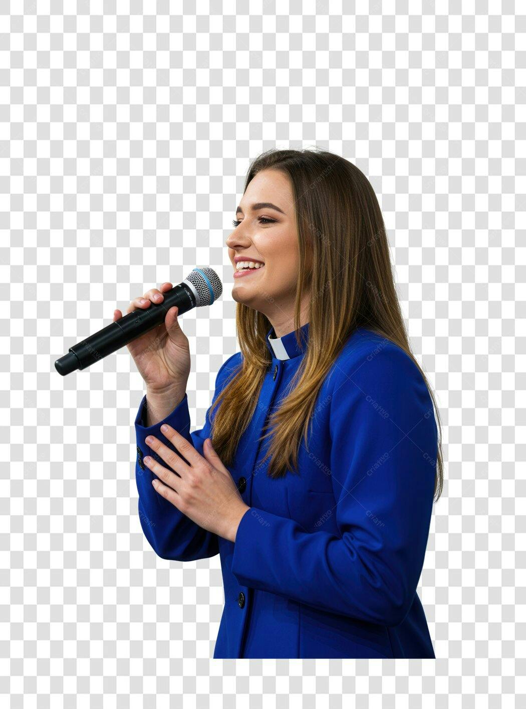 PNG Imagem Cantora Música Gospel com fundo transparente