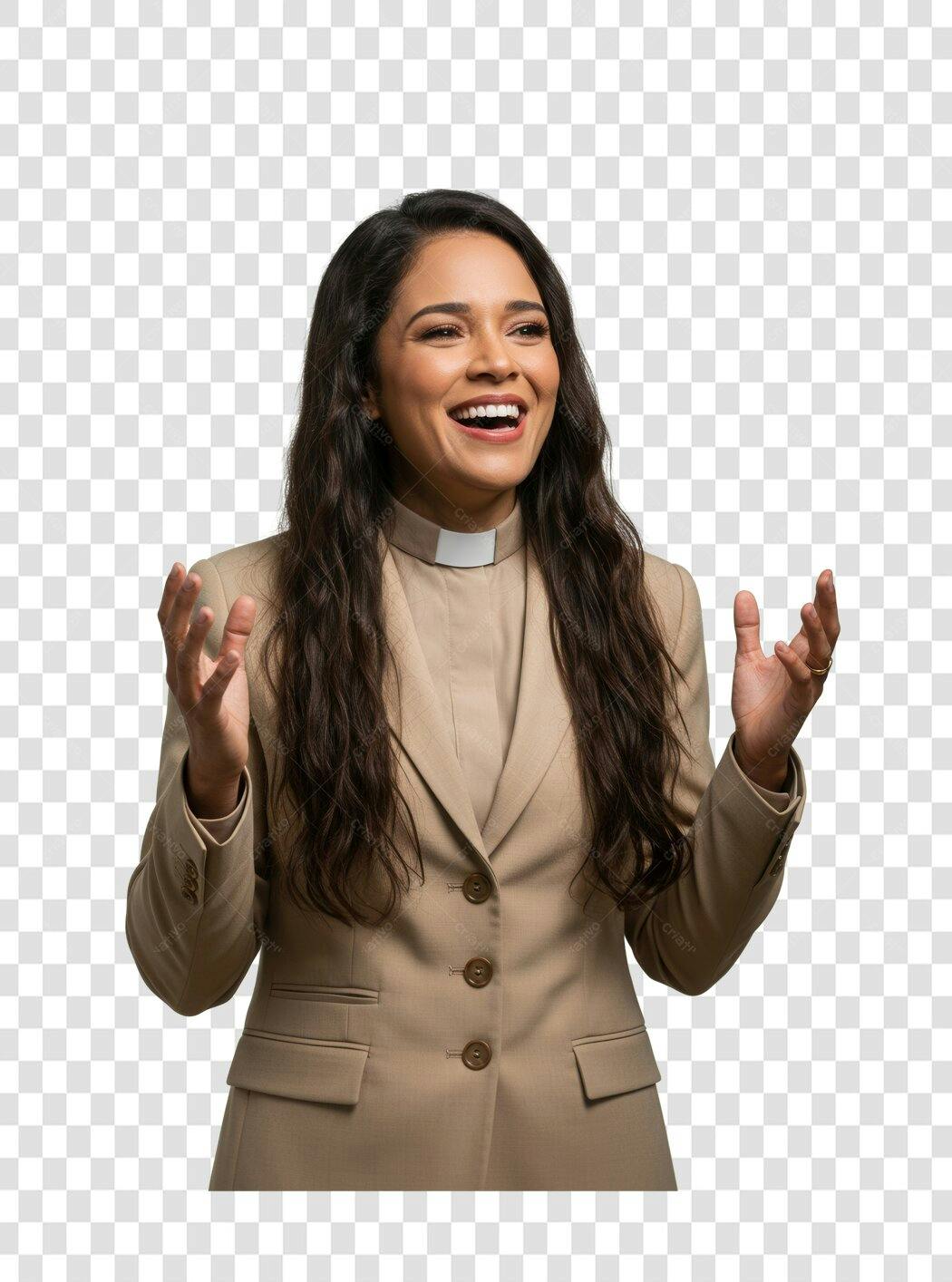 Imagem PNG com fundo transparente Mulher Pastora Alegre