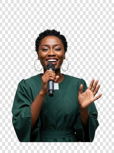 Pastor Gospel Igreja Pastora Culto Mulher Homem Elemento PSD PNG (286)