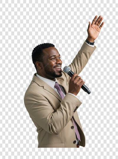 Pastor Gospel Igreja Pastora Culto Mulher Homem Elemento PSD PNG (187)
