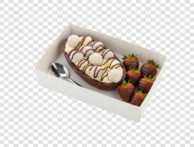 Ovo de Colher Páscoa Chocolate Doce Confeitaria encomenda composição PNG (84)