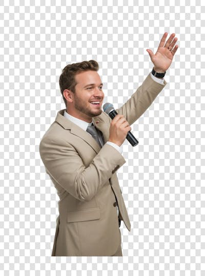 Pastor Gospel Igreja Pastora Culto Mulher Homem Elemento PSD PNG (217)