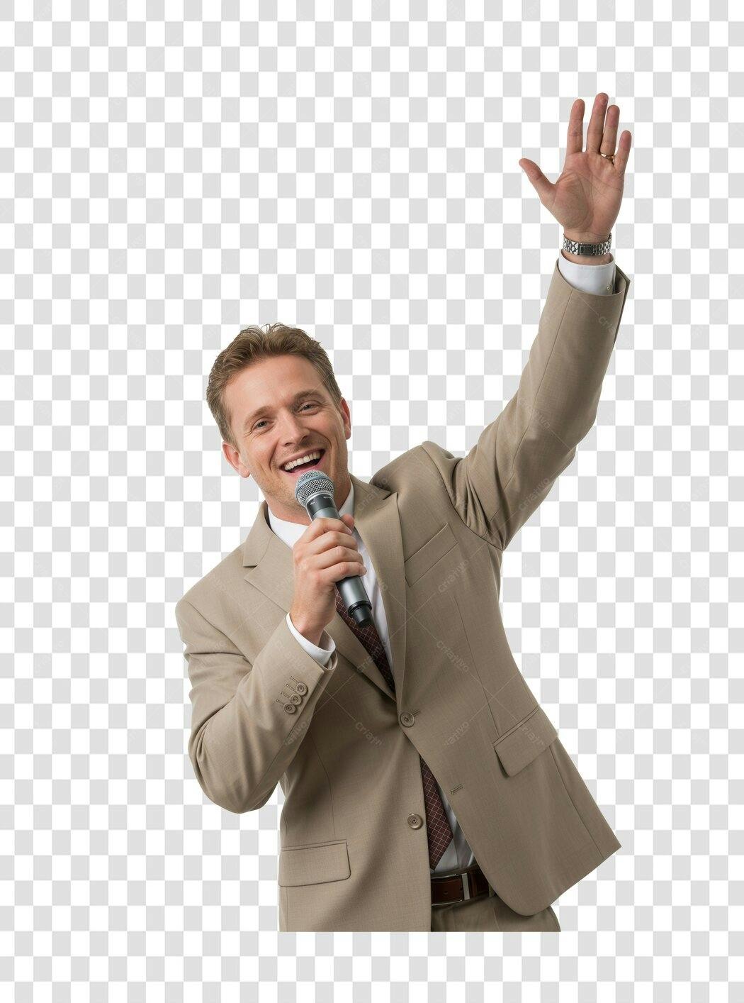 Imagem PNG Homem de Negócios Apresentação com Fundo Transparente