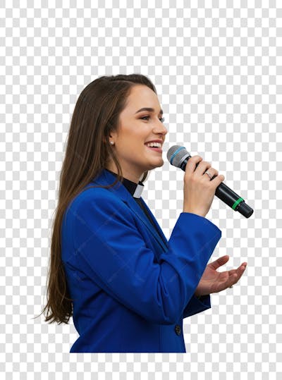 Pastor Gospel Igreja Pastora Culto Mulher Homem Elemento PSD PNG (100)