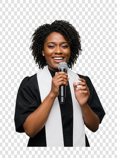 Pastor Gospel Igreja Pastora Culto Mulher Homem Elemento PSD PNG (287)