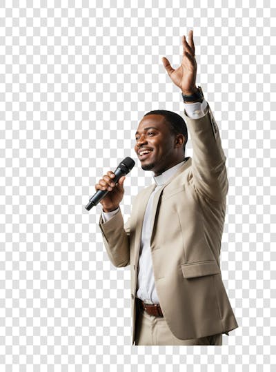 Pastor Gospel Igreja Pastora Culto Mulher Homem Elemento PSD PNG (188)