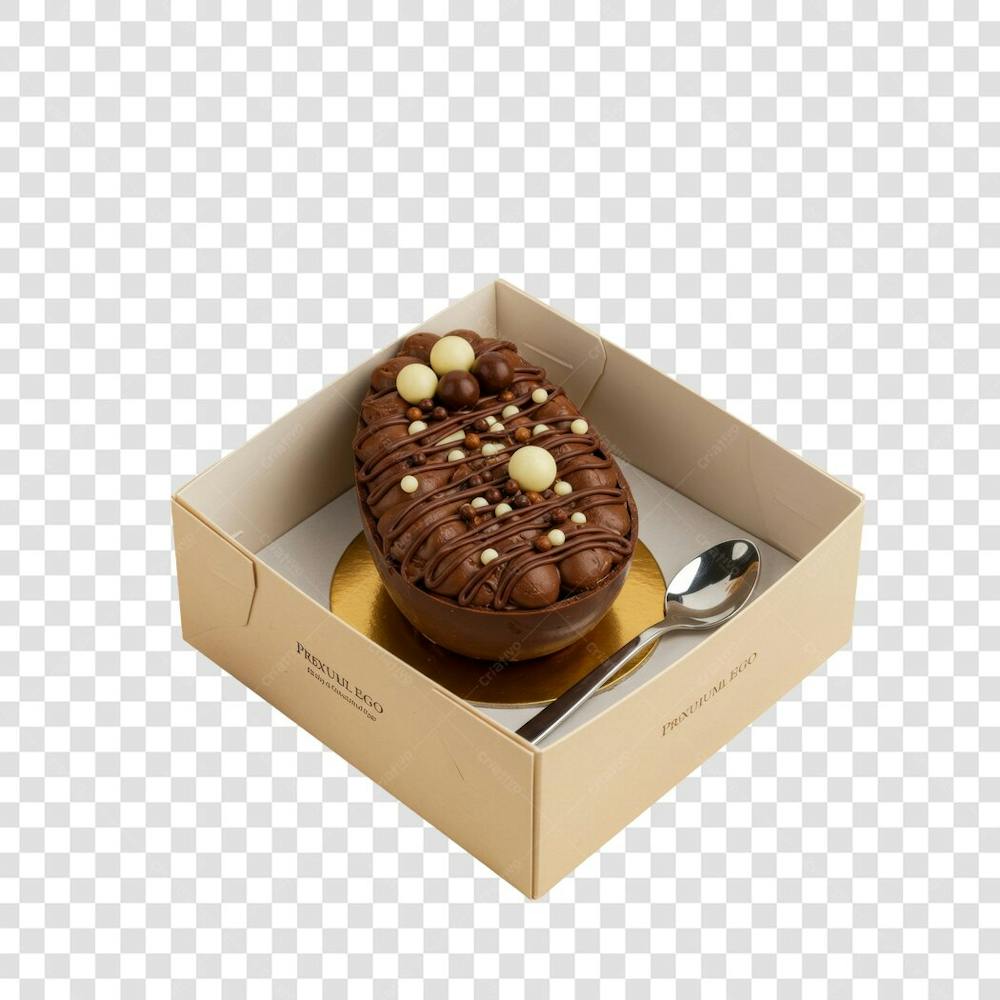 Ovo de Colher Páscoa Chocolate Doce Confeitaria encomenda composição PNG (56)