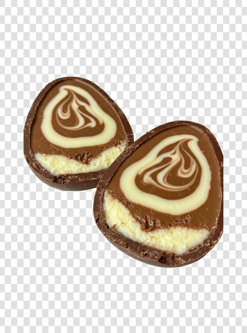 Post Instagram Páscoa Ovo de Chocolate PNG com fundo transparente