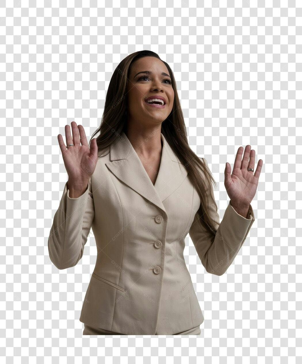 Imagem PNG mulher executiva fundo transparente