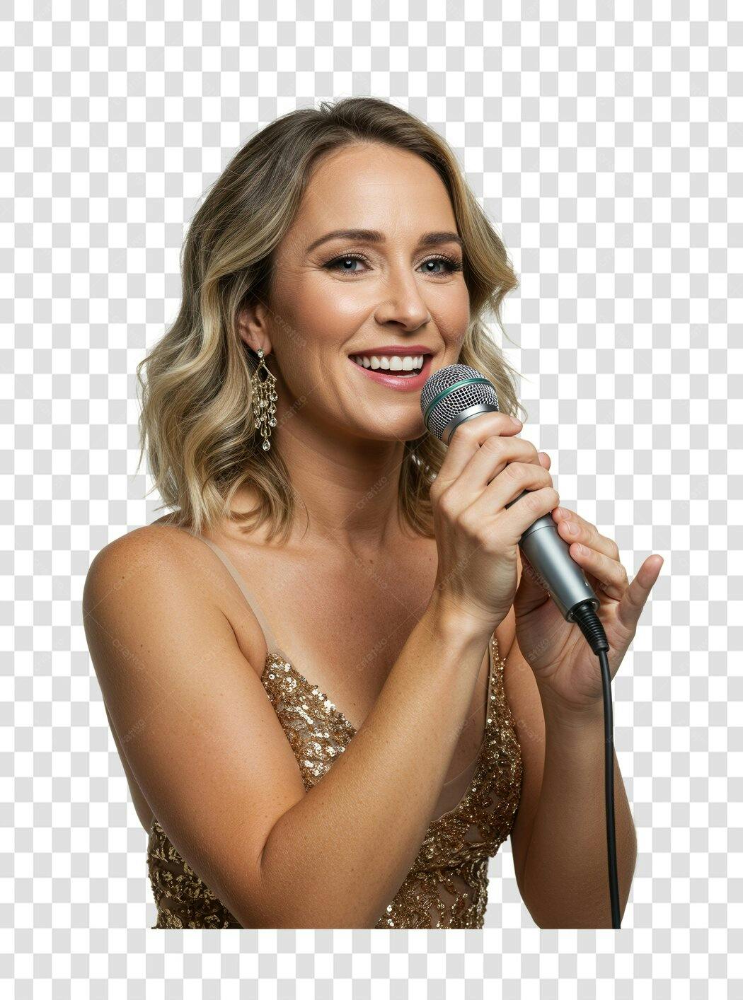 Imagem PNG Cantora Música Fundo Transparente