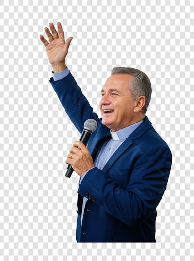 Pastor Gospel Igreja Pastora Culto Mulher Homem Elemento PSD PNG (147)