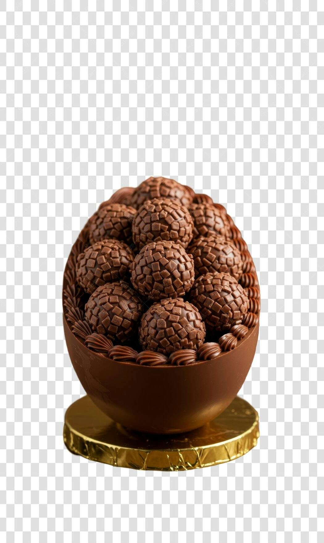 Imagem Ovo de Páscoa Brigadeiros PNG com fundo transparente