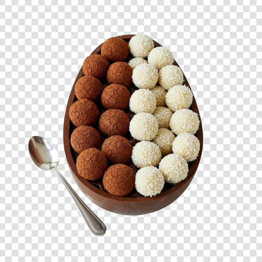 Imagem Ovo de Páscoa Brigadeiros PNG com fundo transparente