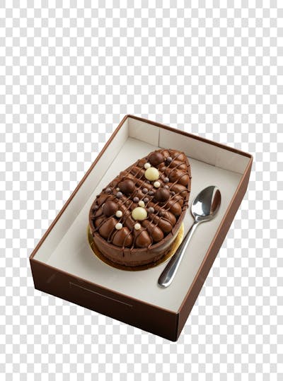 Ovo de Colher Páscoa Chocolate Doce Confeitaria encomenda composição PNG (60)