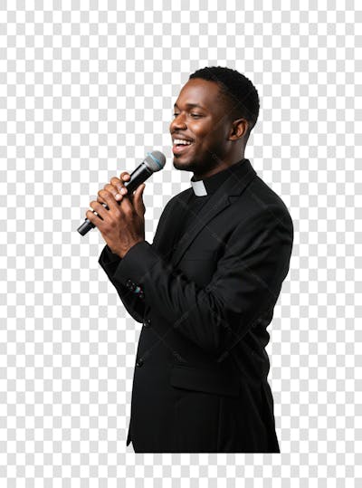 Pastor Gospel Igreja Pastora Culto Mulher Homem Elemento PSD PNG (199)