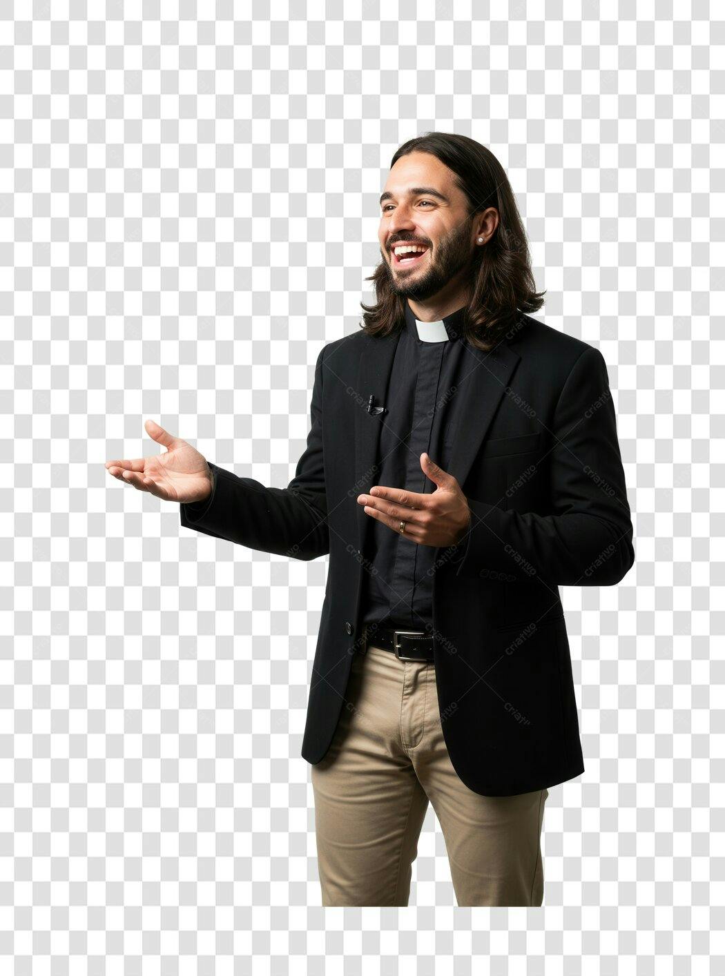 Imagem PNG Padre com fundo transparente