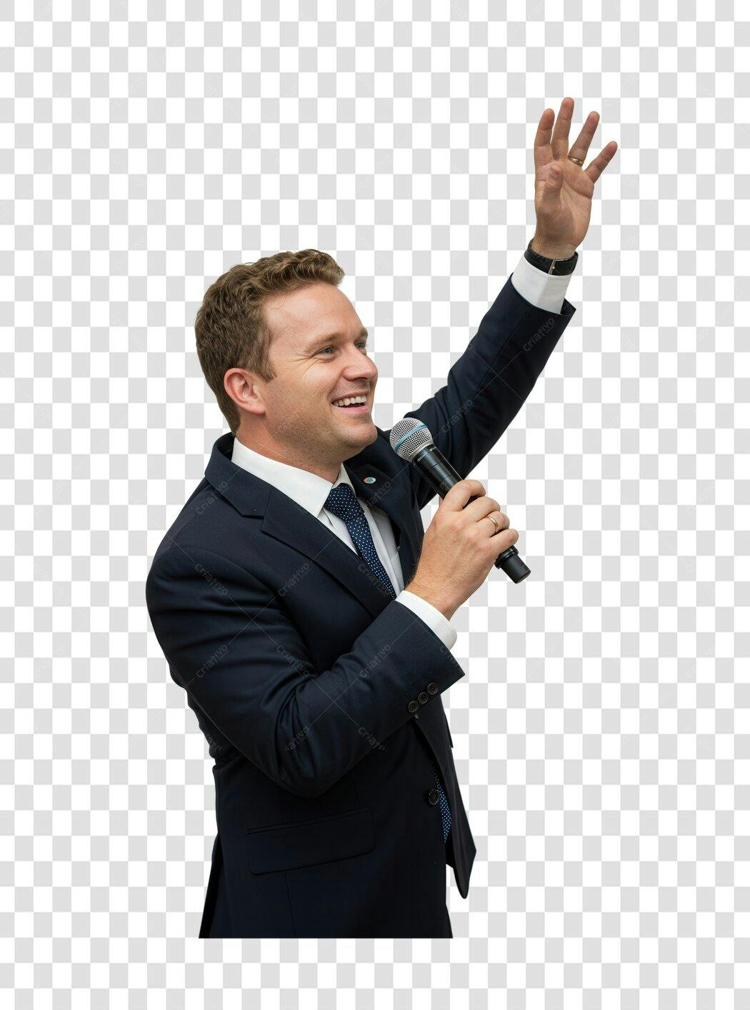 PNG Imagem Homem de Negócios Apresentação com Fundo Transparente