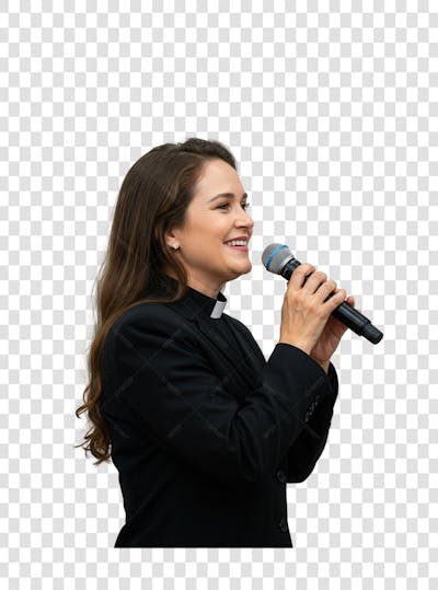 Pastor Gospel Igreja Pastora Culto Mulher Homem Elemento PSD PNG (87)