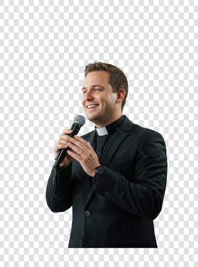 Pastor Gospel Igreja Pastora Culto Mulher Homem Elemento PSD PNG (237)