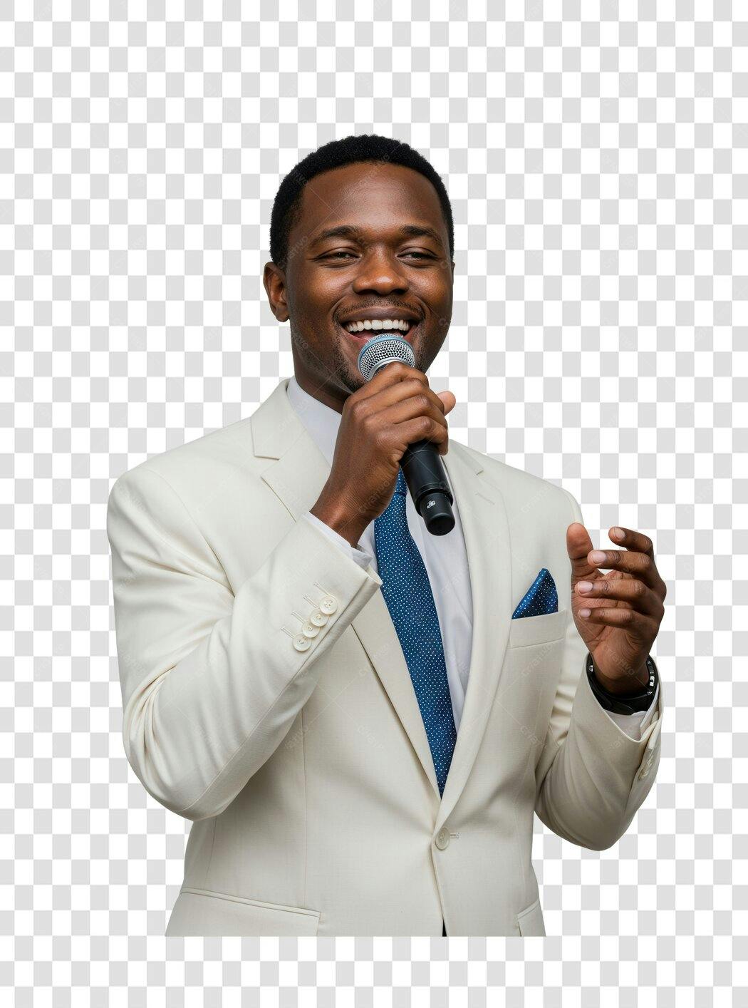 Imagem PNG homem palestrante fundo transparente