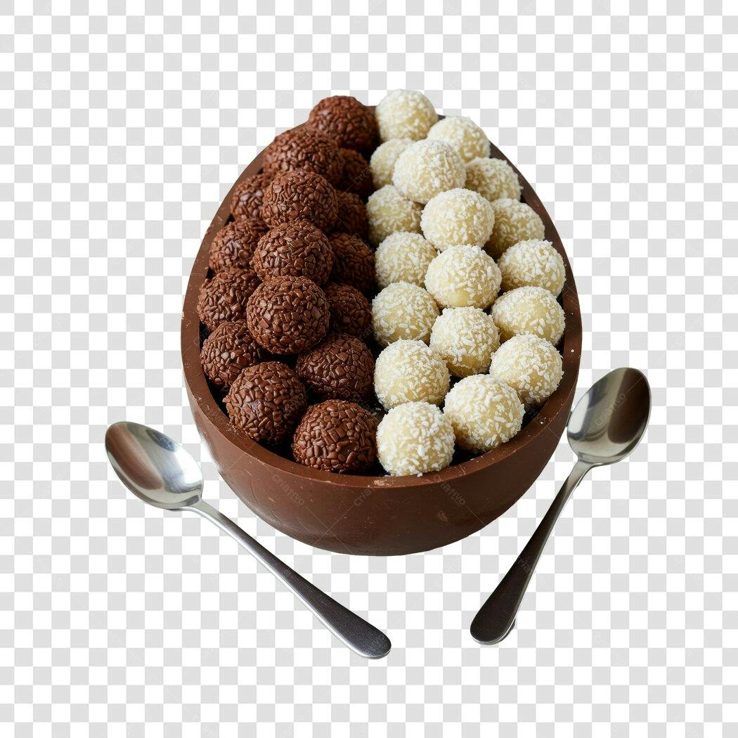Imagem Páscoa Brigadeiros PNG com fundo transparente