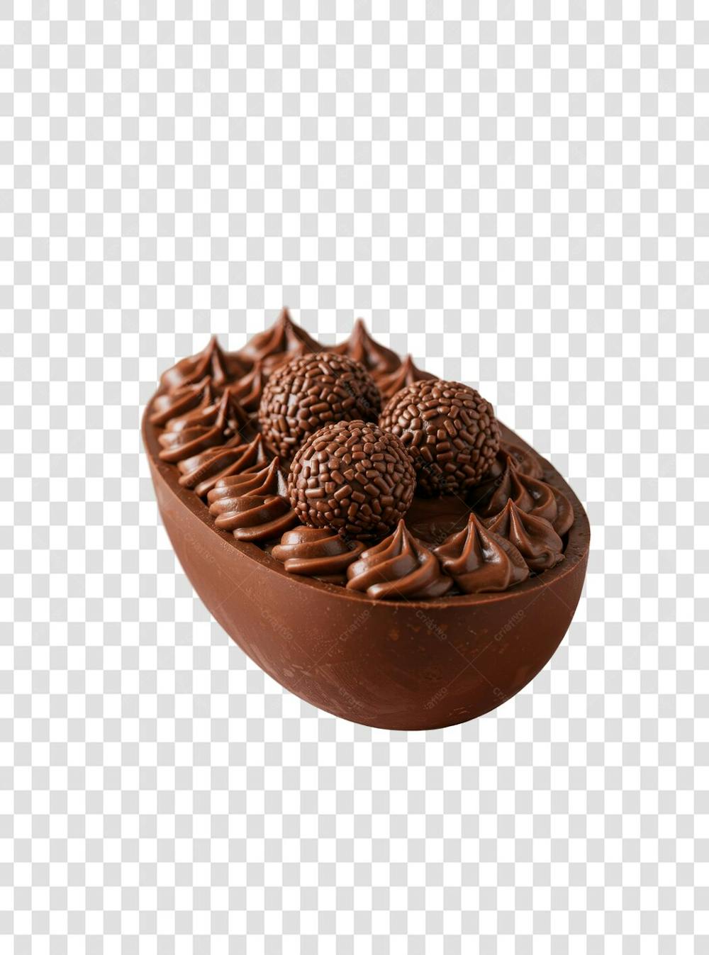 Ovo de Colher Páscoa Chocolate Doce Confeitaria encomenda composição PNG (23)