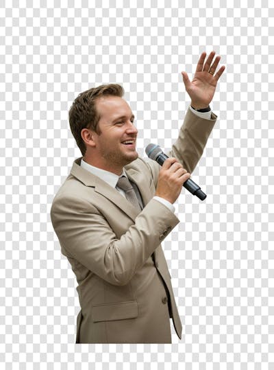 Pastor Gospel Igreja Pastora Culto Mulher Homem Elemento PSD PNG (215)