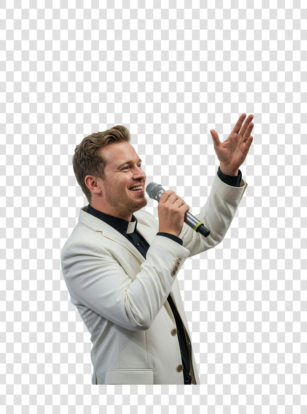 Imagem PNG Cantor com fundo transparente