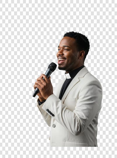 Pastor Gospel Igreja Pastora Culto Mulher Homem Elemento PSD PNG (195)