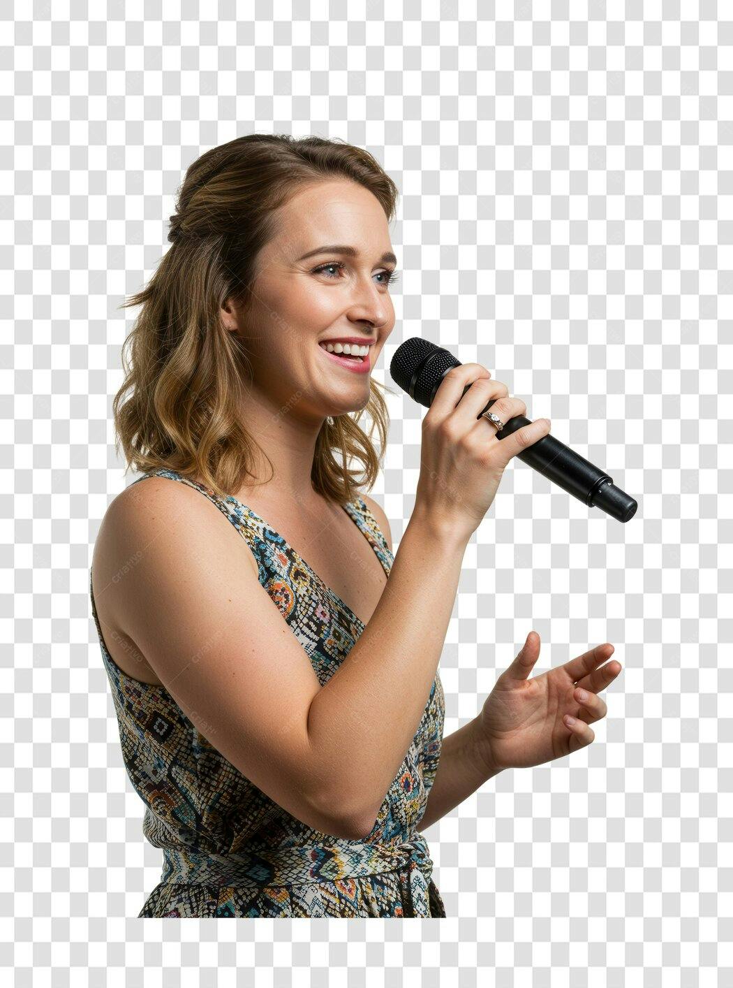 Imagem PNG Cantora Música Fundo Transparente