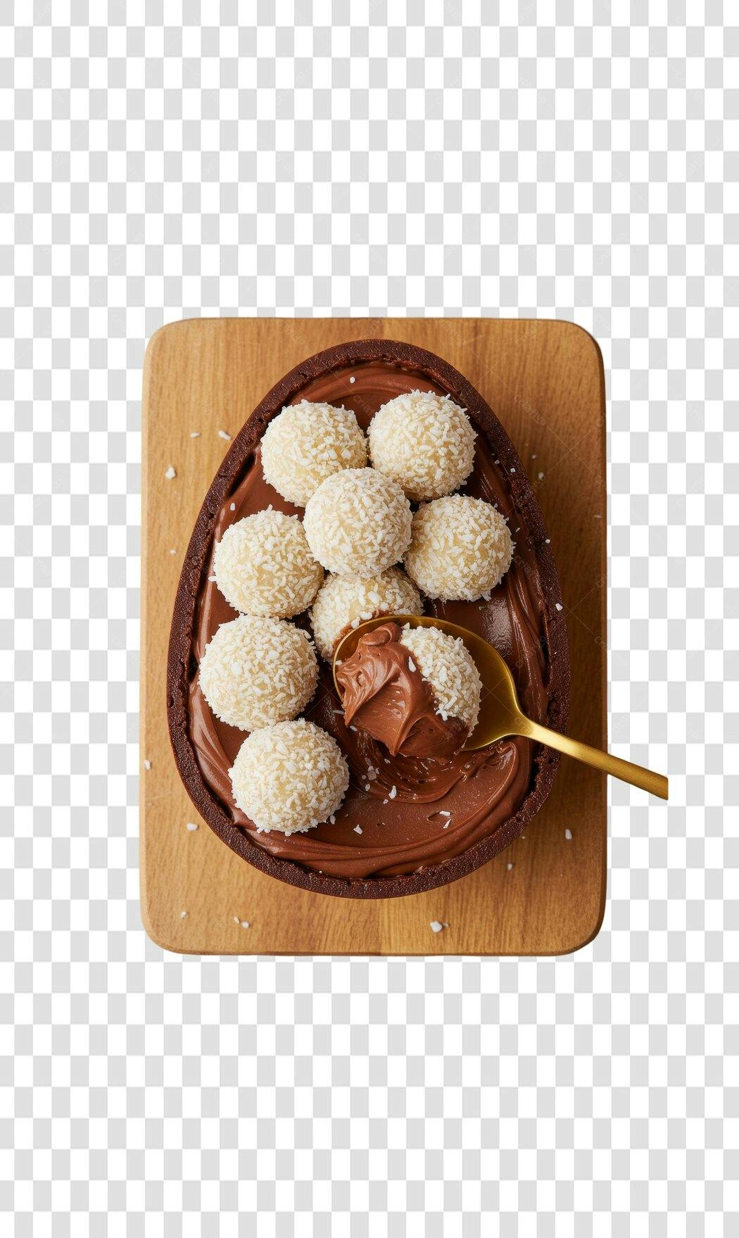 Imagem Ovo de Páscoa Brigadeiro PNG com fundo transparente