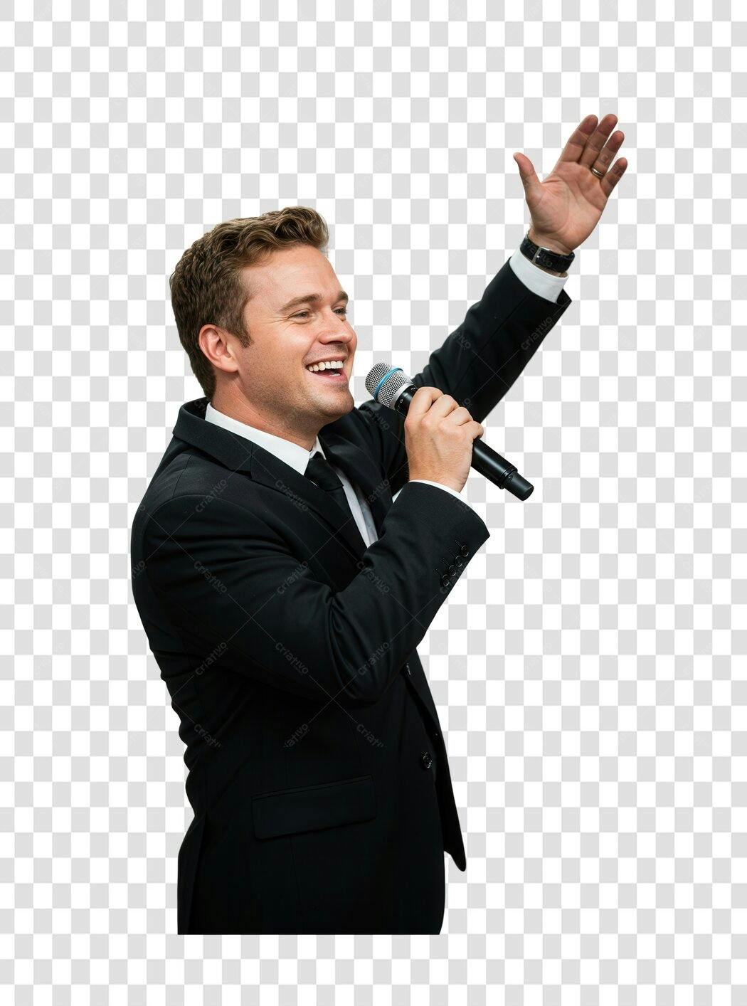 Banner palestrante evento PNG com fundo transparente