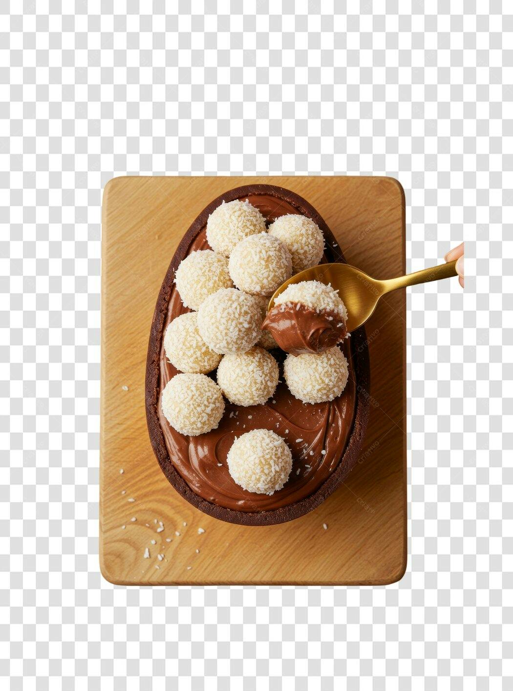 Imagem Ovo de Páscoa Brigadeiro PNG com fundo transparente