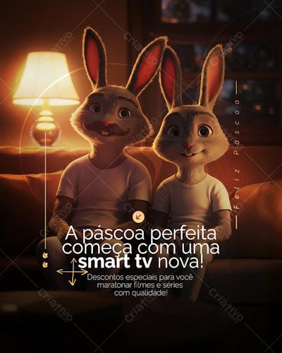 Feliz Páscoa Ofertas loja Eletronicos informática descontos Social Media PSD Editável (6)