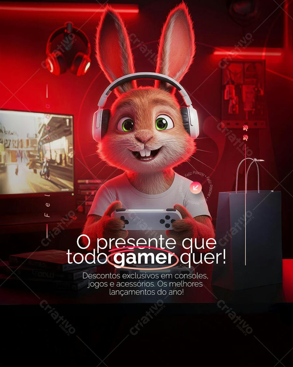 Feliz Páscoa Ofertas loja Eletronicos informática descontos Social Media PSD Editável (7)