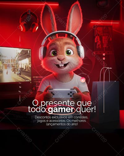 Feliz Páscoa Ofertas loja Eletronicos informática descontos Social Media PSD Editável (7)